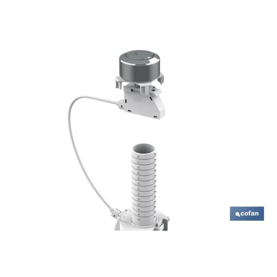 DESCARGADOR WC CON DOBLE PULSADOR MODELO EUME (PACK: 1 UDS) - Almacén de Ferretería Acor