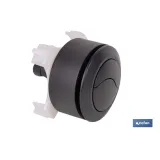 PULSADOR NEGRO DE DOBLE DESCARGA PARA DESCARGADOR MODELO EUME (PACK: 1 UDS) - Almacén de Ferretería Acor