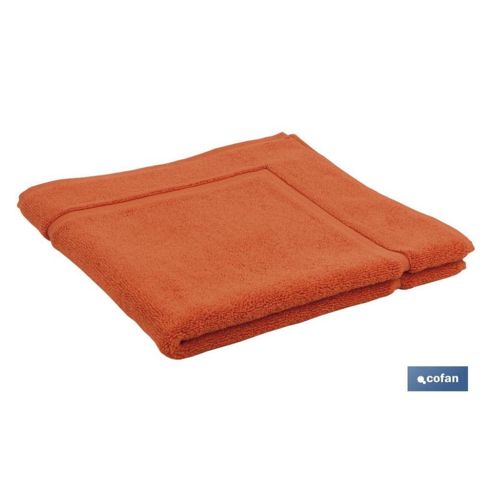ALFOMBRA BAÑO ORANGE GR.1000 MODELO AMANECER 60X60cm