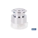 PULSADOR DE DOBLE DESCARGA PARA DESCARGADOR MODELO TAMBRE (PACK: 1 UDS) - Almacén de Ferretería Acor
