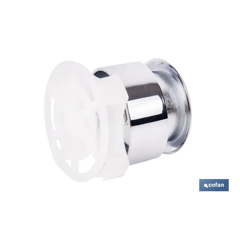 PULSADOR DE DOBLE DESCARGA PARA DESCARGADOR MODELO TAMBRE (PACK: 1 UDS) - Almacén de Ferretería Acor