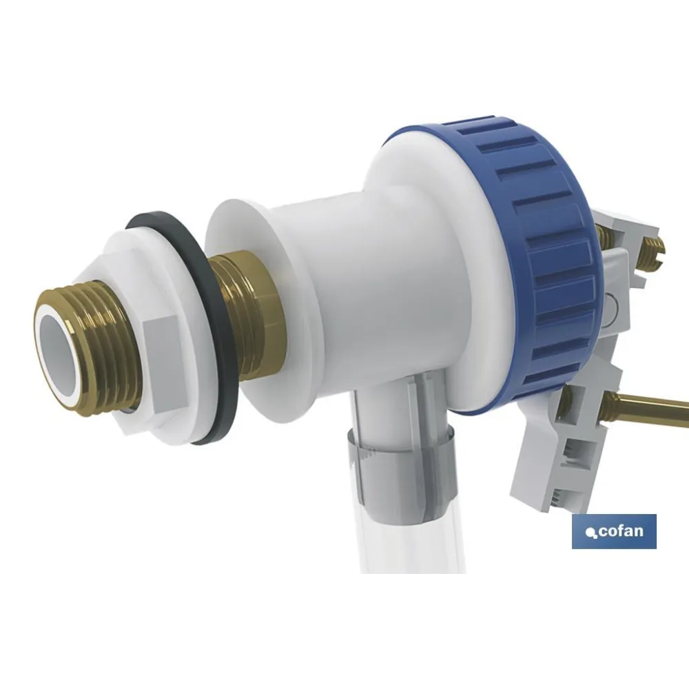 GRIFO DE ALIMENTACIÓN WC LATERAL CON BOYA MODELO DISMAL (PACK: 1 UDS) - Almacén de Ferretería Acor