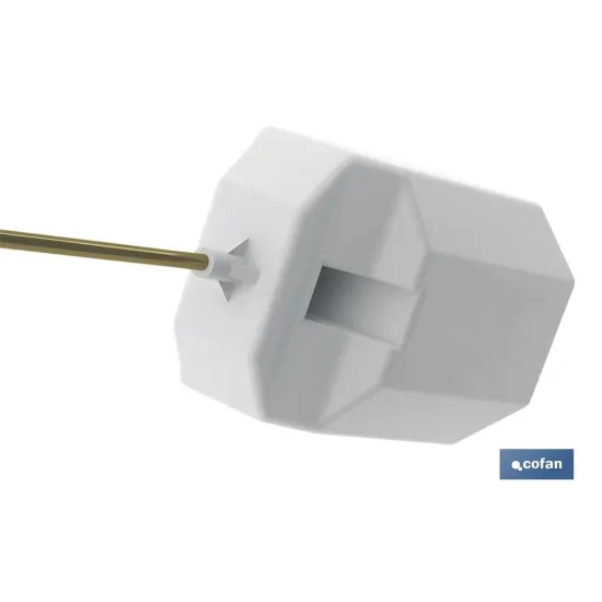 GRIFO DE ALIMENTACIÓN WC LATERAL CON BOYA MODELO DISMAL (PACK: 1 UDS) - Almacén de Ferretería Acor