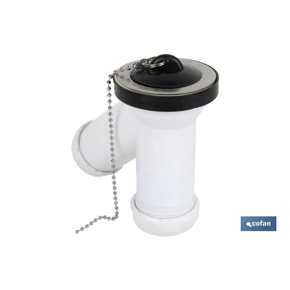 SIFÓN Y COMPACTO CON SALIDA Ø32-40 Y VÁLVULA LAVABO-BIDÉ Ø70 (PACK: 1 UDS) - Almacén de Ferretería Acor