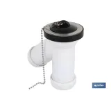 SIFÓN Y COMPACTO CON SALIDA Ø32-40 Y VÁLVULA LAVABO-BIDÉ Ø70 (PACK: 1 UDS) - Almacén de Ferretería Acor