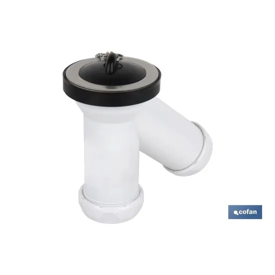 SIFÓN Y COMPACTO CON SALIDA Ø32-40 Y VÁLVULA LAVABO-BIDÉ Ø70 (PACK: 1 UDS) - Almacén de Ferretería Acor