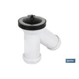 SIFÓN Y COMPACTO CON SALIDA Ø32-40 Y VÁLVULA LAVABO-BIDÉ Ø70 (PACK: 1 UDS) - Almacén de Ferretería Acor