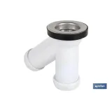 SIFÓN Y COMPACTO CON SALIDA Ø32-40 Y VÁLVULA LAVABO-BIDÉ Ø70 (PACK: 1 UDS) - Almacén de Ferretería Acor