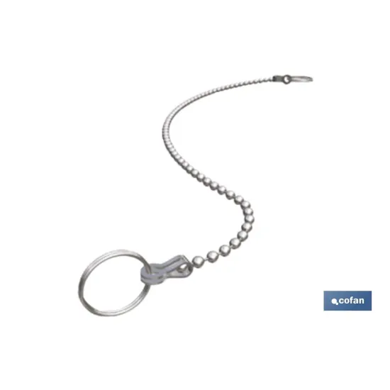 CADENA CON DOS ANILLAS 250 MM (PACK: 1 UDS) - Almacén de Ferretería Acor
