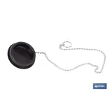 CONJUNTO DE TAPÓN PARA VÁLVULA Y CADENA CON DOS ANILLAS 380 MM (PACK: 1 UDS) - Almacén de Ferretería Acor