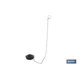 CONJUNTO DE TAPÓN PARA VÁLVULA Y CADENA CON DOS ANILLAS 380 MM (PACK: 1 UDS) - Almacén de Ferretería Acor