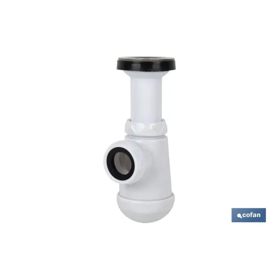 SIFÓN BOTELLA CON SALIDA Ø32-40 Y VÁLVULA LAVABO BIDÉ 1 1/2 x 70 (PACK: 1 UDS) - Almacén de Ferretería Acor