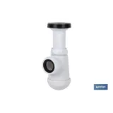 SIFÓN BOTELLA CON SALIDA Ø32-40 Y VÁLVULA LAVABO BIDÉ 1 1/2 x 70 (PACK: 1 UDS) - Almacén de Ferretería Acor