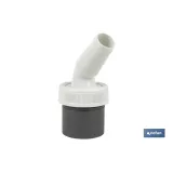 CONEXIÓN PVC Ø40 MM CON TOMA AUXILIAR PARA ELECTRODOMÉSTICOS (PACK: 1 UDS) - Almacén de Ferretería Acor