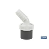 CONEXIÓN PVC Ø40 MM CON TOMA AUXILIAR PARA ELECTRODOMÉSTICOS (PACK: 1 UDS) - Almacén de Ferretería Acor