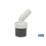 CONEXIÓN PVC Ø40 MM CON DOBLE TOMA AUXILIAR PARA ELECTRODOMÉSTICOS (PACK: 1 UDS) - Almacén de Ferretería Acor