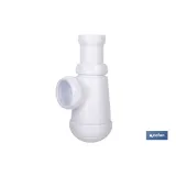 SIFÓN DE BOTELLA CON SALIDA Ø32-40 MM Y RACOR 1 1/4 (PACK: 1 UDS) - Almacén de Ferretería Acor