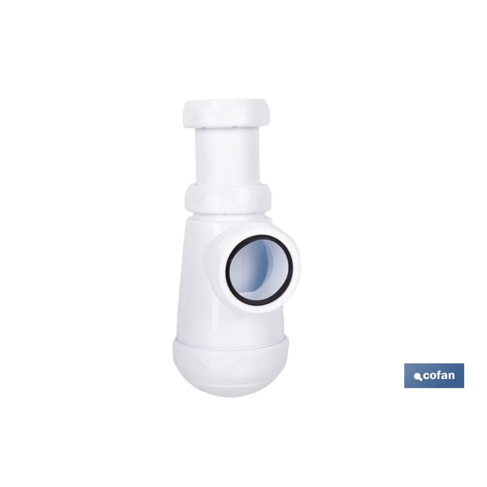 SIFÓN DE BOTELLA CON SALIDA Ø32-40 MM Y RACOR 1 1/2-1 1/4 (PACK: 1 UDS) - Almacén de Ferretería Acor