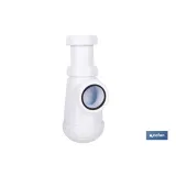 SIFÓN DE BOTELLA CON SALIDA Ø32-40 MM Y RACOR 1 1/2-1 1/4 (PACK: 1 UDS) - Almacén de Ferretería Acor
