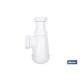 SIFÓN DE BOTELLA CON SALIDA Ø32-40 MM Y RACOR 1 1/2-1 1/4 (PACK: 1 UDS) - Almacén de Ferretería Acor