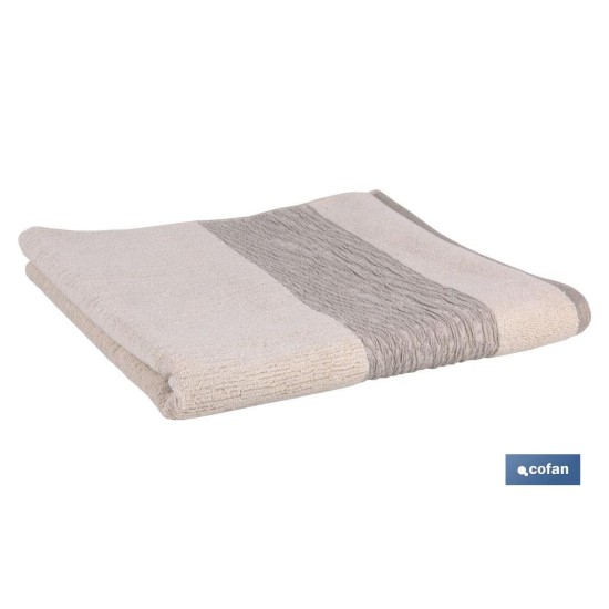 TOALLA TOCADOR NATURE  GR.600/M2 MODELO ALMA 30X50cm