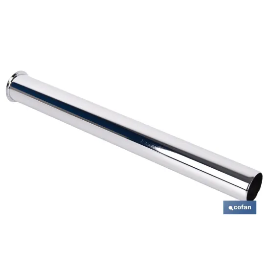 TUBO CROMADO PARA SIFÓN DE BOTELLA Ø32 X 300 MM (PACK: 1 UDS) - Almacén de Ferretería Acor