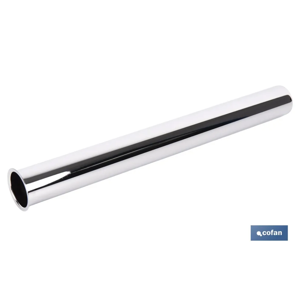 TUBO CROMADO PARA SIFÓN DE BOTELLA Ø32 X 300 MM (PACK: 1 UDS) - Almacén de Ferretería Acor