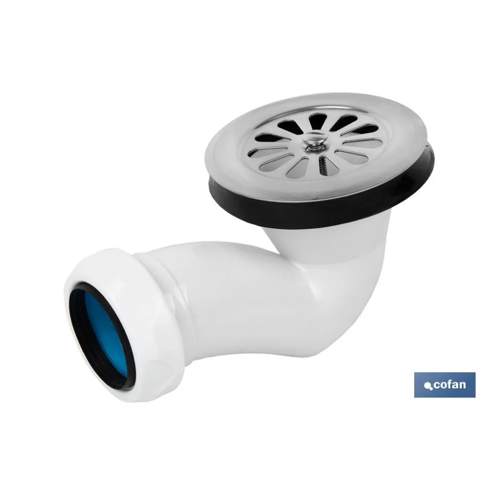 VÁLVULA SIFÓNICA PLATO DE DUCHA Ø60 CON SALIDA Ø32-40 Y REJILLA INOX. (PACK: 1 UDS) - Almacén de Ferretería Acor