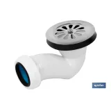 VÁLVULA SIFÓNICA PLATO DE DUCHA Ø60 CON SALIDA Ø32-40 Y REJILLA INOX. (PACK: 1 UDS) - Almacén de Ferretería Acor