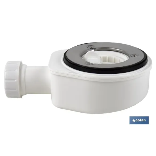 VÁLVULA SIFÓNICA DUCHA EXTRAPLANA CON SALIDA Ø32-40 MM SIN EMBELLECEDOR (PACK: 1 UDS) - Almacén de Ferretería Acor