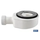 VÁLVULA SIFÓNICA DUCHA EXTRAPLANA CON SALIDA Ø32-40 MM SIN EMBELLECEDOR (PACK: 1 UDS) - Almacén de Ferretería Acor