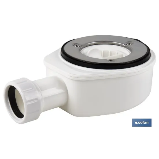 VÁLVULA SIFÓNICA DUCHA EXTRAPLANA CON SALIDA Ø32-40 MM SIN EMBELLECEDOR (PACK: 1 UDS) - Almacén de Ferretería Acor