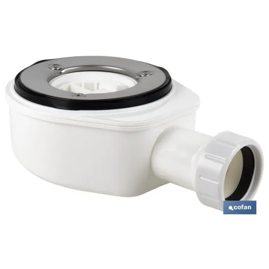 VÁLVULA SIFÓNICA DUCHA EXTRAPLANA CON SALIDA Ø32-40 MM SIN EMBELLECEDOR (PACK: 1 UDS) - Almacén de Ferretería Acor