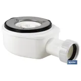 VÁLVULA SIFÓNICA DUCHA EXTRAPLANA CON SALIDA Ø32-40 MM SIN EMBELLECEDOR (PACK: 1 UDS) - Almacén de Ferretería Acor