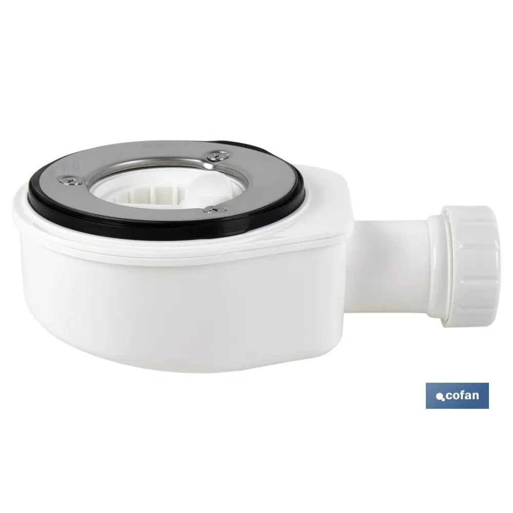 VÁLVULA SIFÓNICA DUCHA EXTRAPLANA CON SALIDA Ø32-40 MM SIN EMBELLECEDOR (PACK: 1 UDS) - Almacén de Ferretería Acor