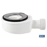 VÁLVULA SIFÓNICA DUCHA EXTRAPLANA CON SALIDA Ø32-40 MM SIN EMBELLECEDOR (PACK: 1 UDS) - Almacén de Ferretería Acor