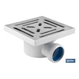 VÁLVULA SIFÓNICA SUMIDERO 146X146 MM CON SALIDA Ø32-40 MM Y TAPA ACERO INOX. (PACK: 1 UDS) - Almacén de Ferretería Acor