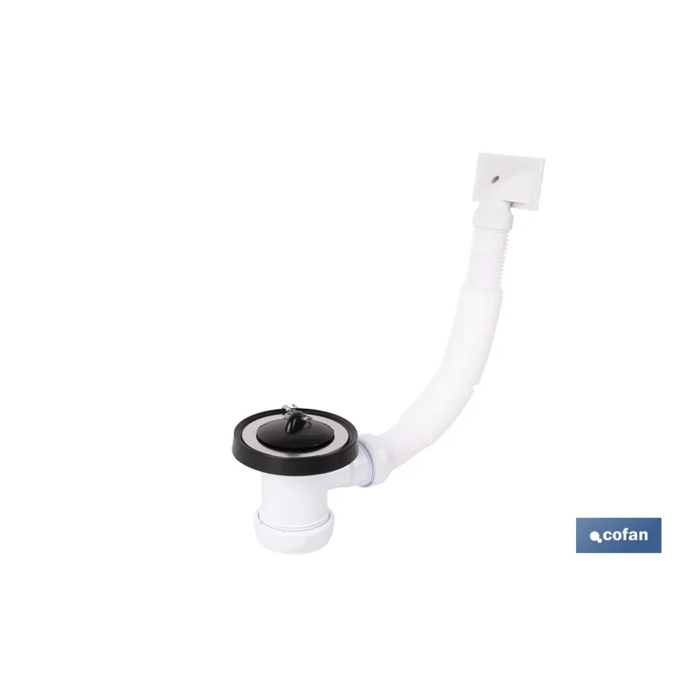 VÁLVULA PARA FREGADERO CON REBOSADERO 1 1/2 X 70 MM (PACK: 1 UDS) - Almacén de Ferretería Acor