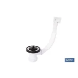 VÁLVULA PARA FREGADERO CON REBOSADERO 1 1/2 X 70 MM (PACK: 1 UDS) - Almacén de Ferretería Acor