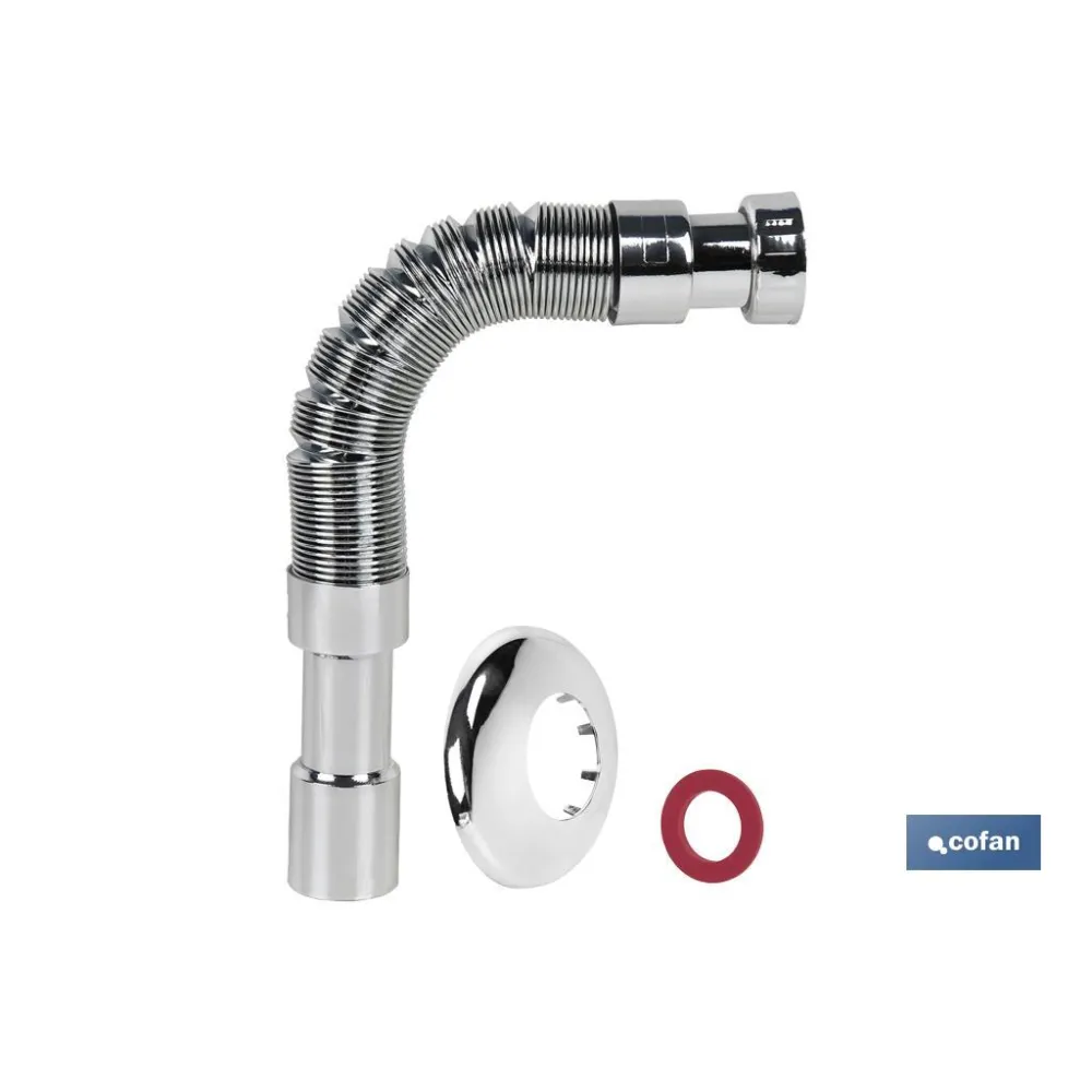 TUBO FLEXIBLE METALIZADO 1 1/2  Ø40-50 300-720 MM (PACK: 1 UDS) - Almacén de Ferretería Acor