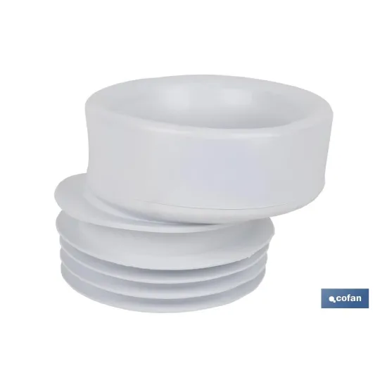 MANGUITO DE CONEXIÓN EXCÉNTRICO PARA INODORO Ø110 MM (PACK: 1 UDS) - Almacén de Ferretería Acor