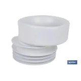 MANGUITO DE CONEXIÓN EXCÉNTRICO PARA INODORO Ø110 MM (PACK: 1 UDS) - Almacén de Ferretería Acor
