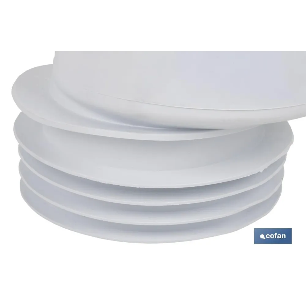 MANGUITO DE CONEXIÓN EXCÉNTRICO PARA INODORO Ø110 MM (PACK: 1 UDS) - Almacén de Ferretería Acor