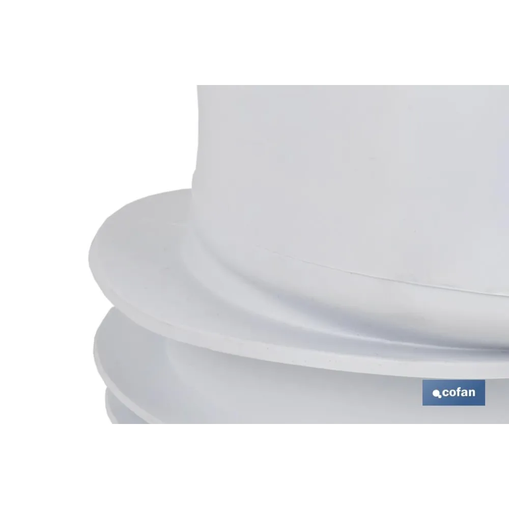 MANGUITO DE CONEXIÓN EXCÉNTRICO PARA INODORO Ø110 MM (PACK: 1 UDS) - Almacén de Ferretería Acor