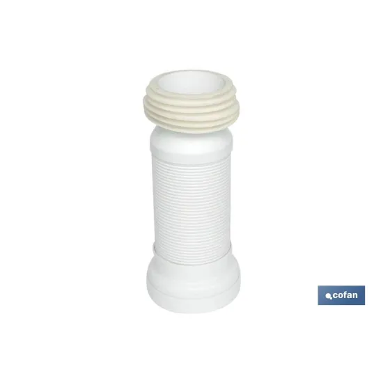 MANGUITO DE CONEXIÓN EXTENSIBLE PARA INODORO Ø110 - 120 MM (PACK: 1 UDS) - Almacén de Ferretería Acor