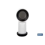 MANGUITO DE CONEXIÓN ACODADO 90° PARA INODORO CON GOMA LABIADA Ø110 MM (PACK: 1 UDS) - Almacén de Ferretería Acor