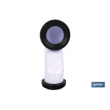 MANGUITO DE CONEXIÓN ACODADO 45° PARA INODORO CON GOMA LABIADA Ø110 MM (PACK: 1 UDS) - Almacén de Ferretería Acor