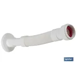 TUBO FLEXIBLE BLANCO 1 1/2 CON REDUCTOR 1 1/4 Ø32-40 330-690 MM (PACK: 1 UDS) - Almacén de Ferretería Acor
