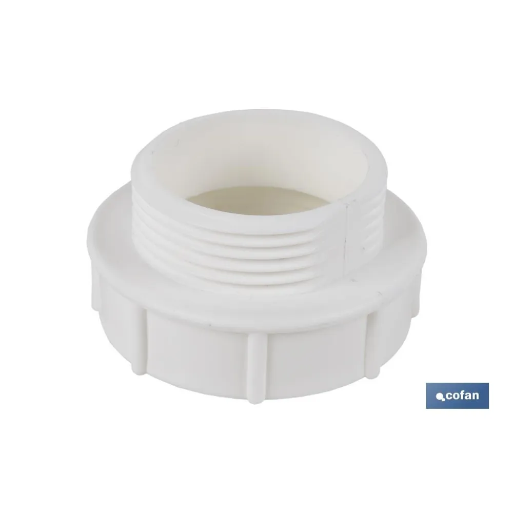ADAPTADOR CONVERTIDOR 1 1/4 MACHO - 1 1/2 HEMBRA PARA TUBO FLEXIBLE (PACK: 1 UDS) - Almacén de Ferretería Acor