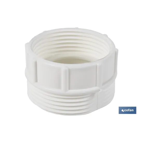 ADAPTADOR CONVERTIDOR 1 1/2 MACHO - 1 1/4 HEMBRA PARA TUBO FLEXIBLE (PACK: 1 UDS) - Almacén de Ferretería Acor